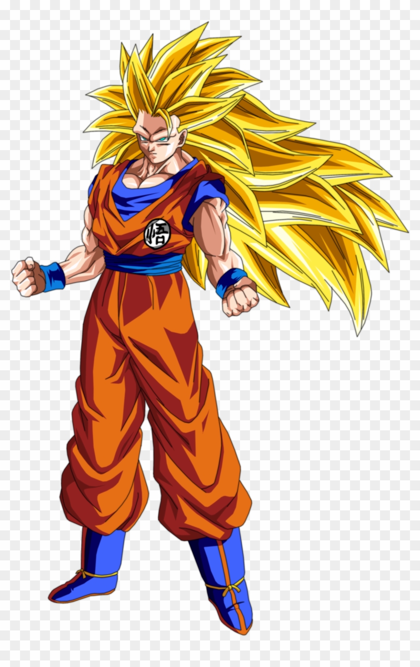 Ssj3 Goku Vs Janemba And Super Buu Gotenks Absorbed - Dragon Ball Super Goku Super Saiyan 3 Clipart