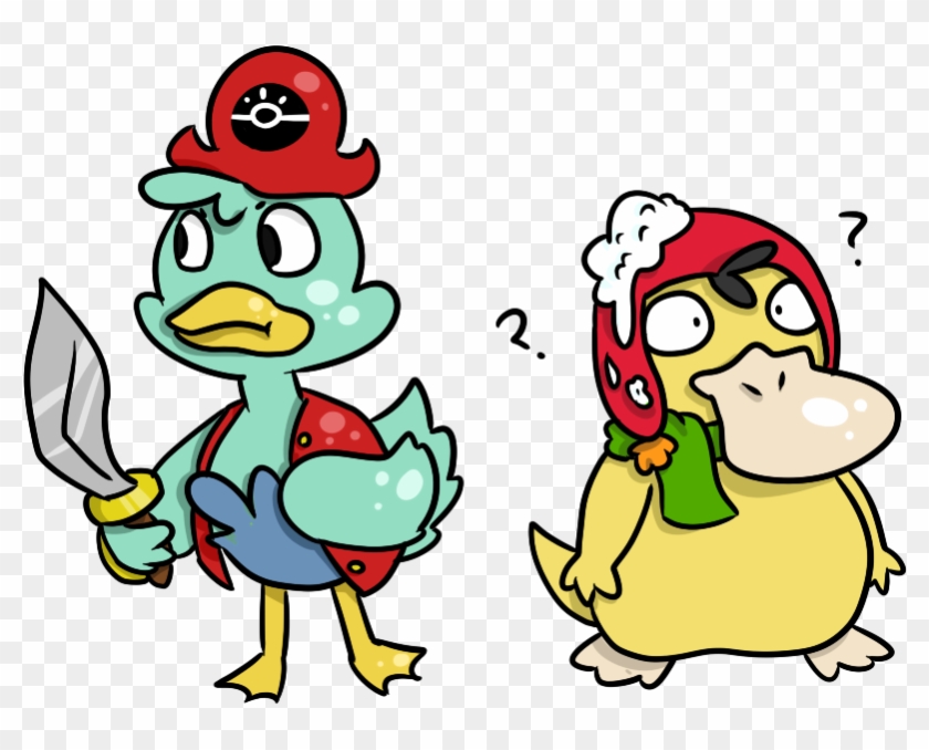 Snowy Psyduck - Pancake - Cartoon Clipart #1434441