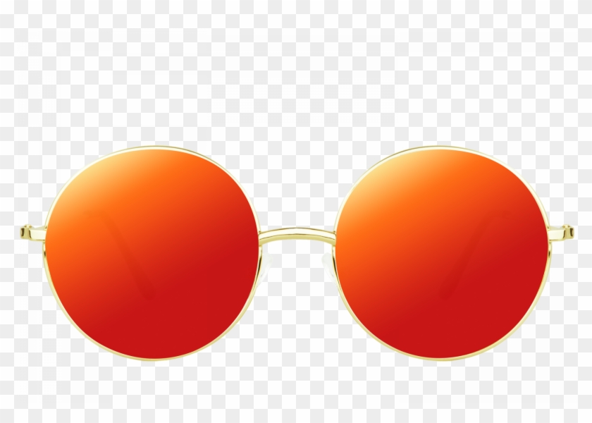 Badassorange1 - Orange Sunglasses Png Clipart #1434469