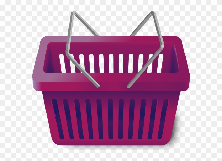 Shopping Cart Purple - Shopping Basket Png Transparent Clipart