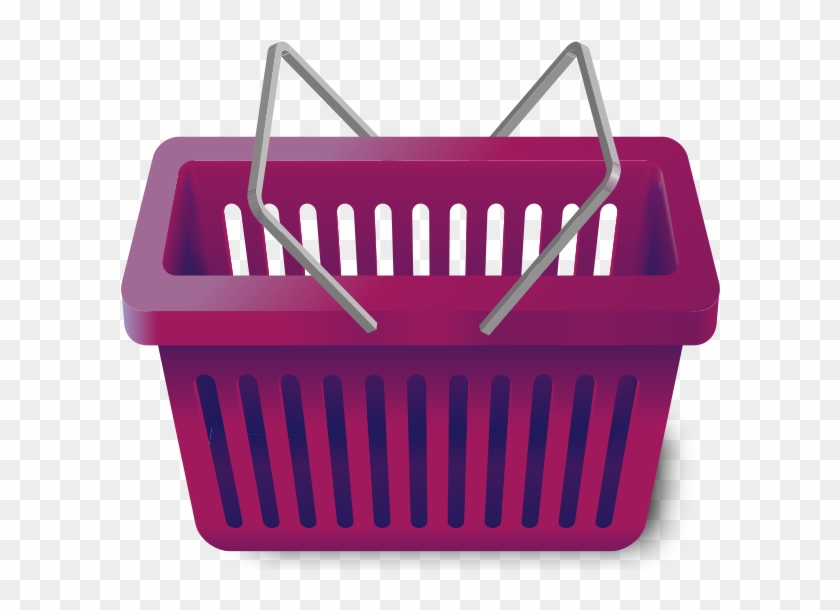 Shopping Cart Purple - Shopping Basket Png Transparent Clipart #1434868