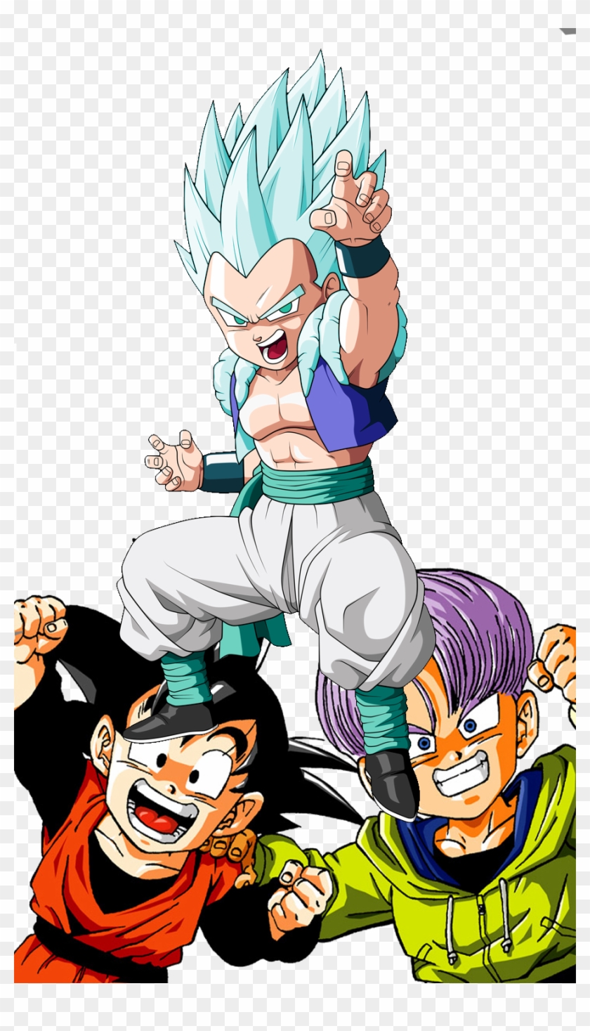 Trunks And Gotens Fusion Dance Dragon - Alternate Fusion Goten And Trunks Clipart