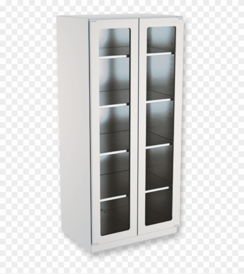 Hoehle Medical Storage Cupboard, With Glas Doors, Stainless - Hospital Cabinet Glass Doors Clipart #1435873