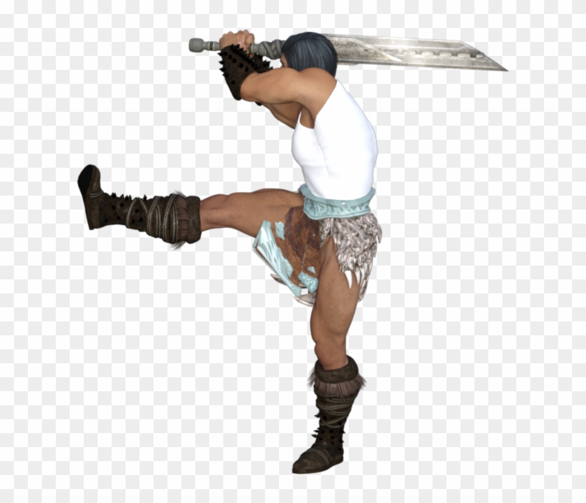 Barbarian Pos21b - Cosplay Clipart #1436016