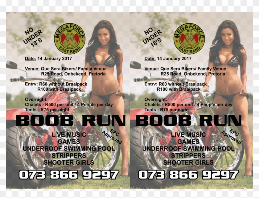 Boob-run - Megaforce Boob Run 2017 Clipart