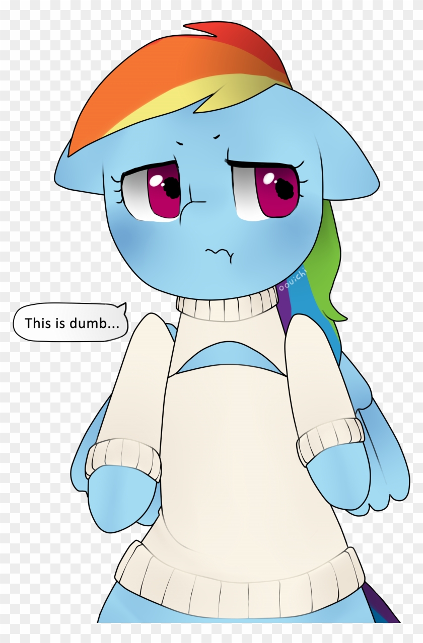 Uploaded - Rainbowdash Sweater Clipart #1436253