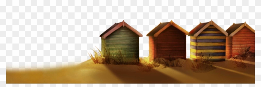 Beach Shack Png - Beach Hut On Transparent Background Png Clipart #1436254