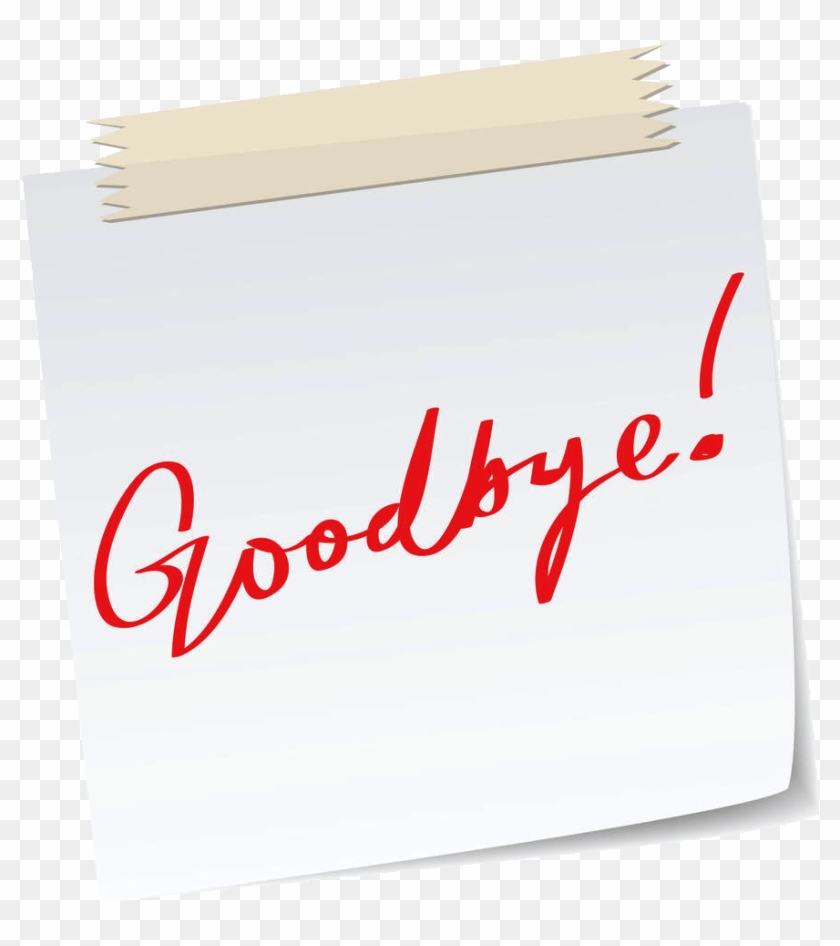 Goodbye Png Picture - Paper Clipart