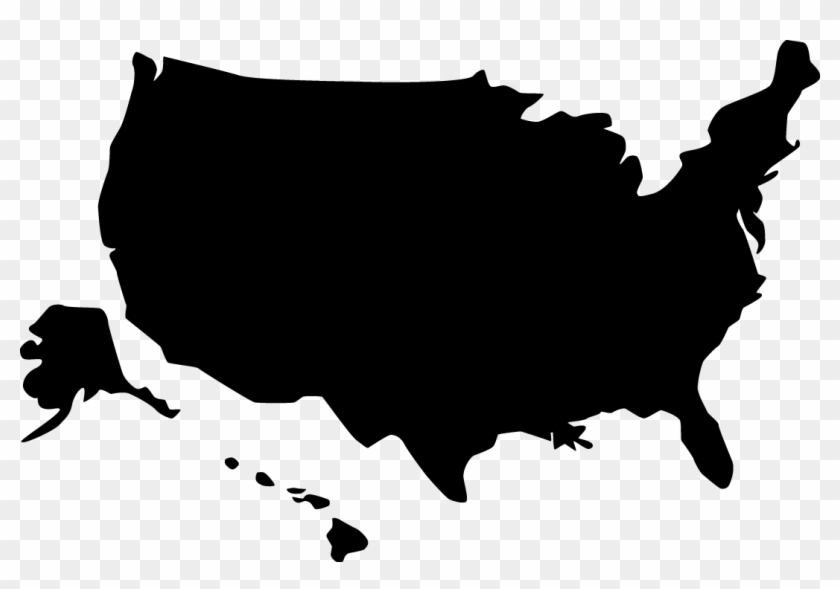 Magazine Cover Must Include - Usa Map Outline Png Clipart