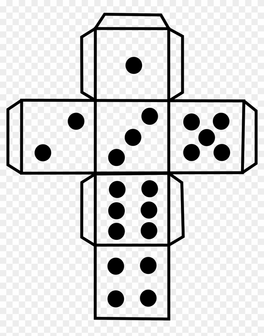 1867 X 2400 1 - Printable Dice Template Pdf Clipart