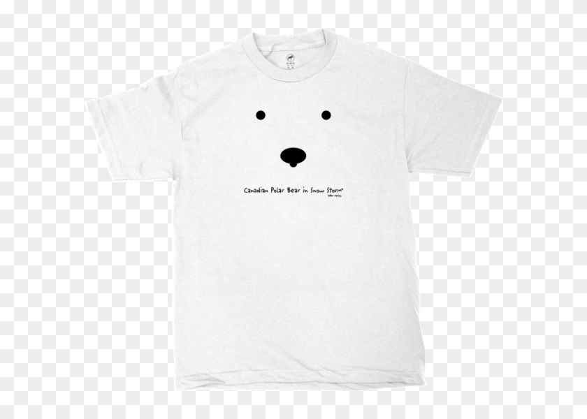 Polar Bear In Snow Storm T-shirt - Polar Bear In Snow Storm T Shirt Clipart #1437952