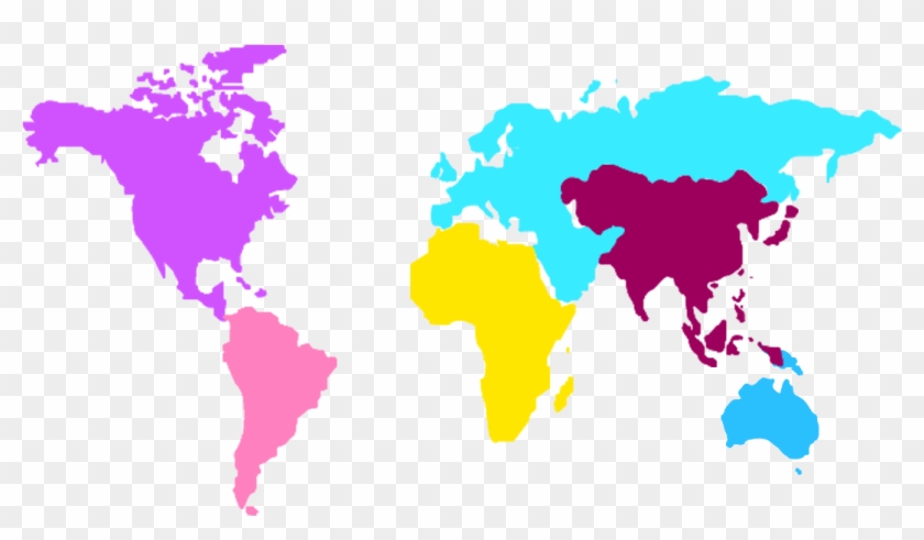 Asia - Transparent Background World Map 3d Clipart