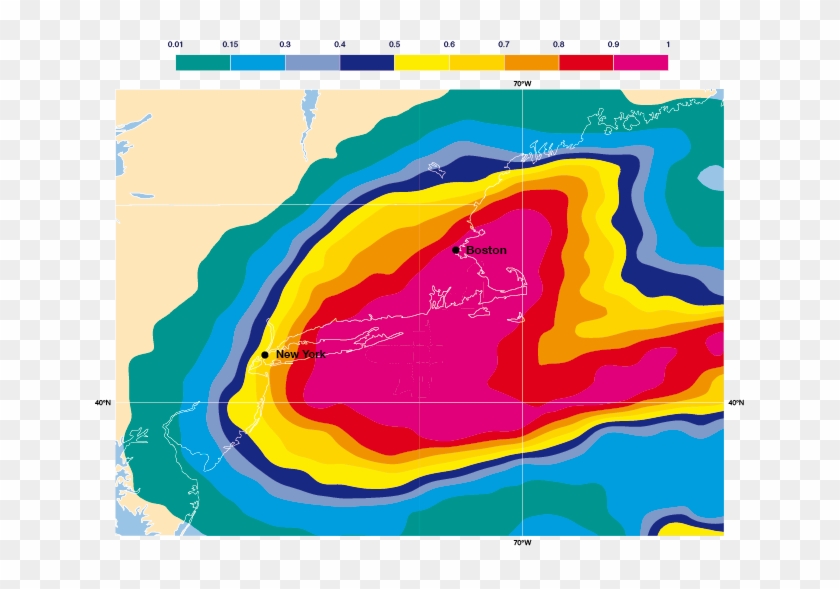 Usa East Coast Snow Storm Fig - Map Clipart #1438219