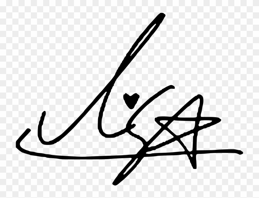 Signature Of Lisa - Lisa Blackpink Signature Clipart #1438257