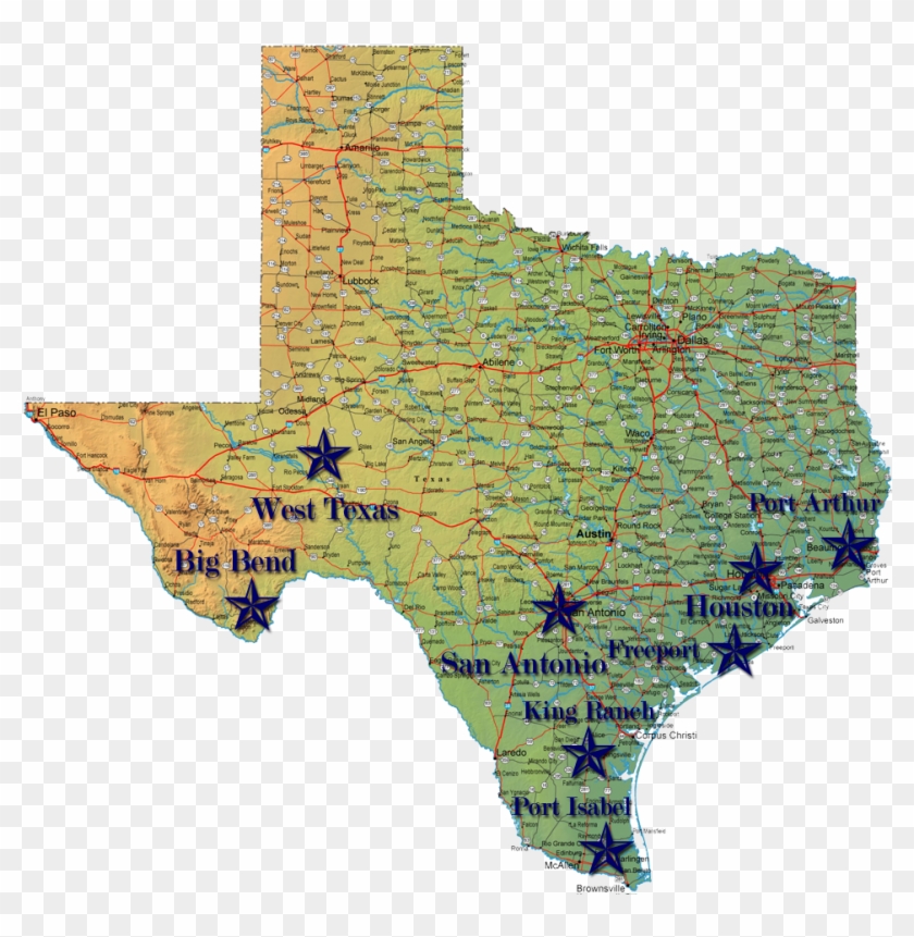 National Parks Texas Map Rating - Texas Map With National Parks Clipart #1438343