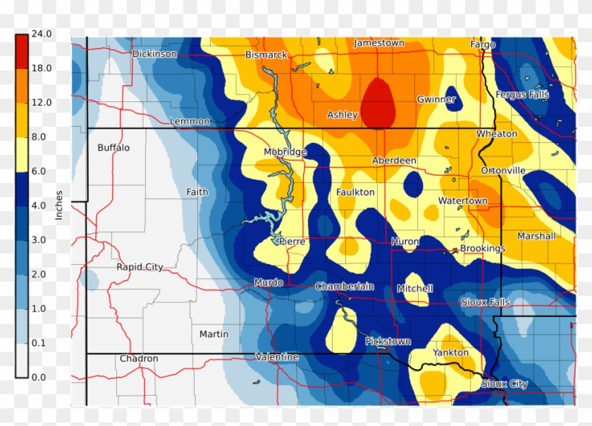 Some Of These Snowfall Amounts Rival Historic 24 Hour - Atlas Clipart