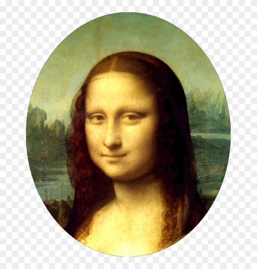 Medium Image - Leonardo Da Vinci Mona Lisa Art Print Poster Clipart