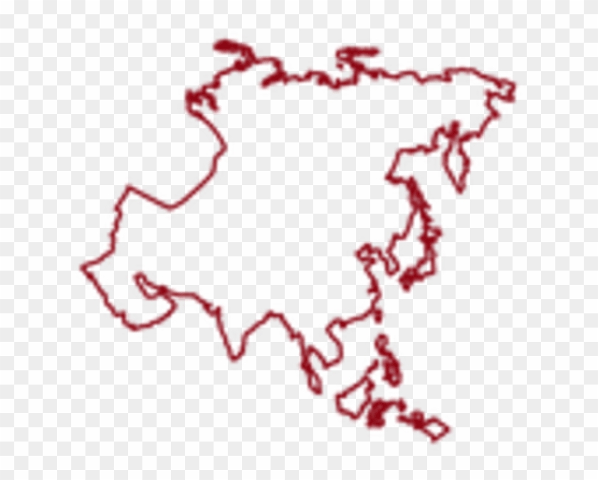 Continents - Black And White Asian Continent Clipart #1438816