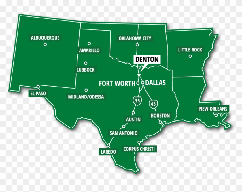 Regional Map - Unt On Texas Map Clipart #1438963