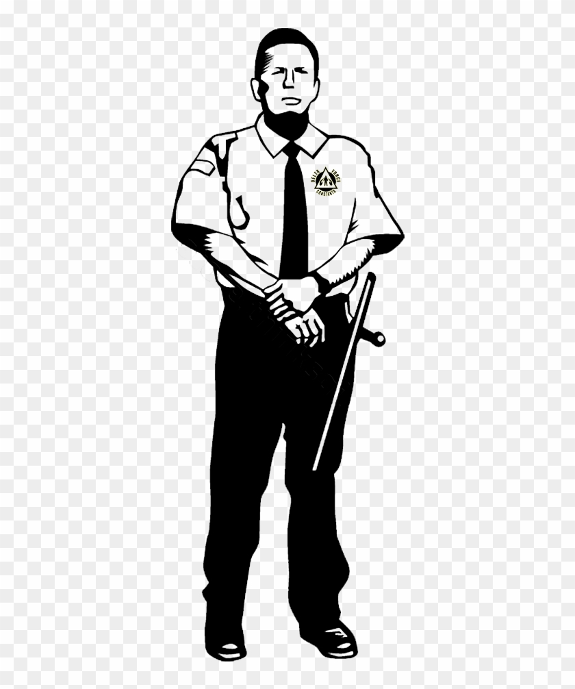 Banner Transparent Download Security - Security Guard Black And White Clipart