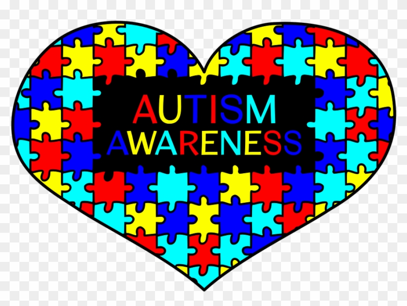 Heart Autism Awareness Support Love Autism - Autism Awareness Heart Clipart