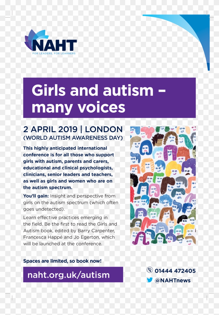 A4 Autism In Girls Flyer - Online Advertising Clipart #1439843