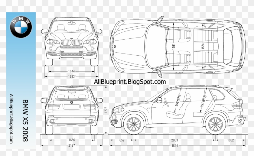 Bmw X5 2008 Blueprint - Bmw X5 2011 Blueprint Clipart