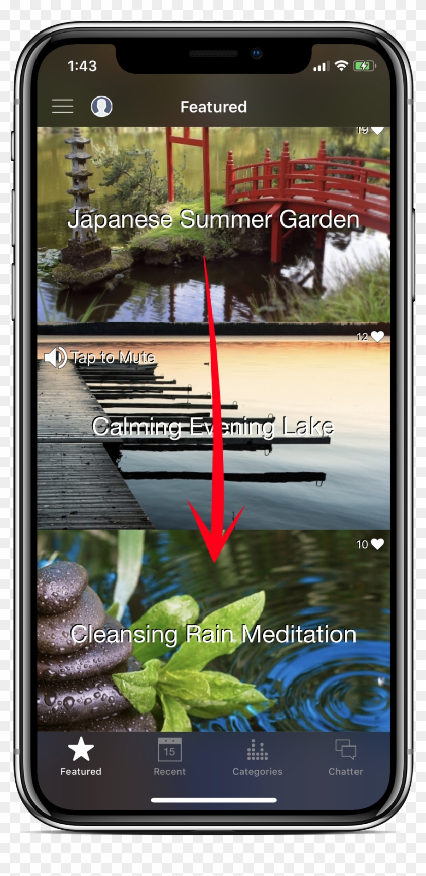 Scrolling View For All Sound Lists In White Noise Market - Smartphone Clipart #1440391
