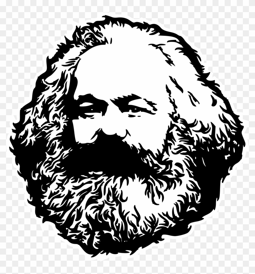 Open - Karl Marx Art Clipart