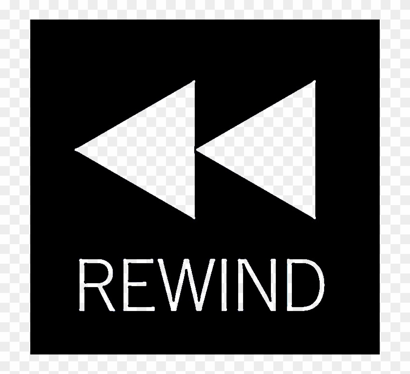 Rewind Download Png Image - Monochrome Clipart #1441008