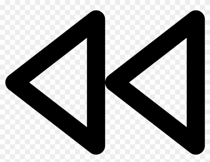 Feather Media Controls Rewind - Sign Clipart #1441880