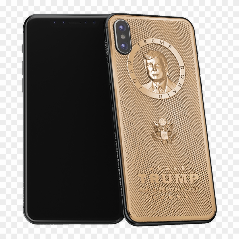 Donald Trump Golden Iphone - Donald Trump Gold Plated Iphone Clipart #1443349