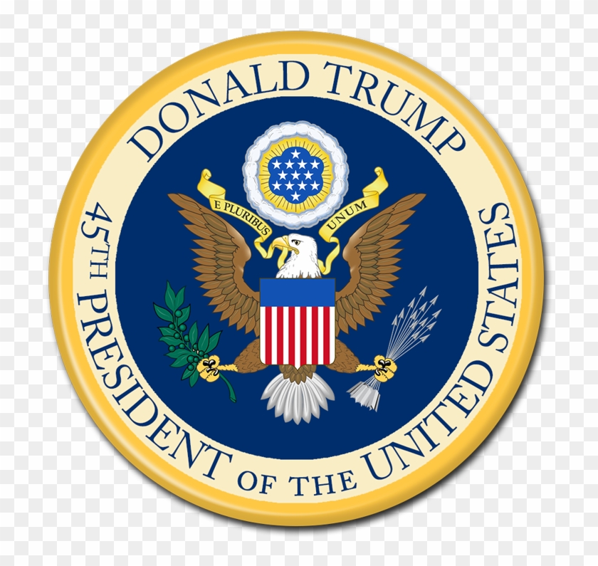 President Donald Trump - Us Embassy Seal Clipart #1443387