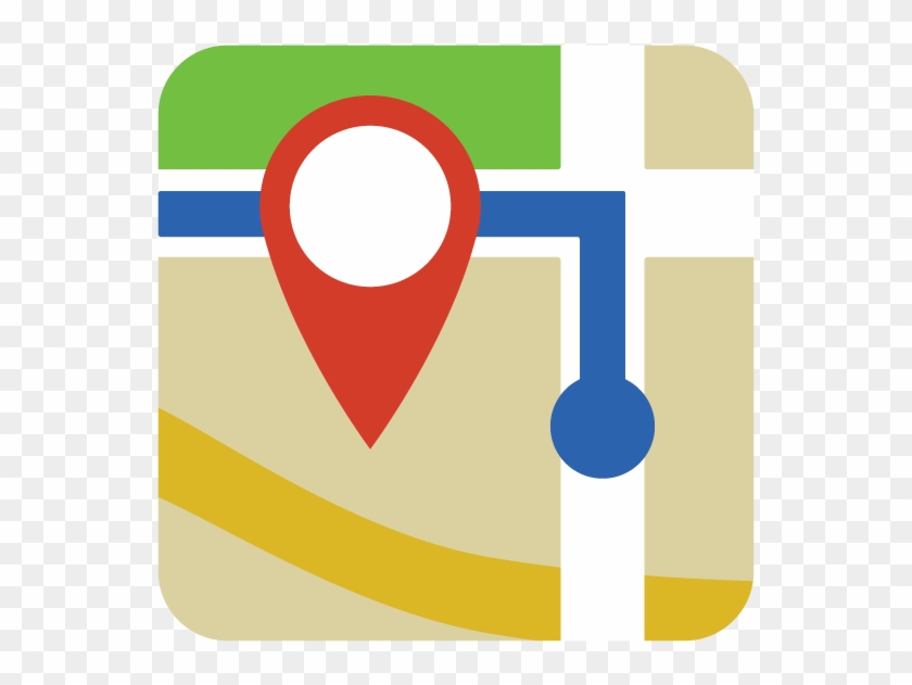 Facebook Icon - Google Map Direction Icon Clipart #1443954