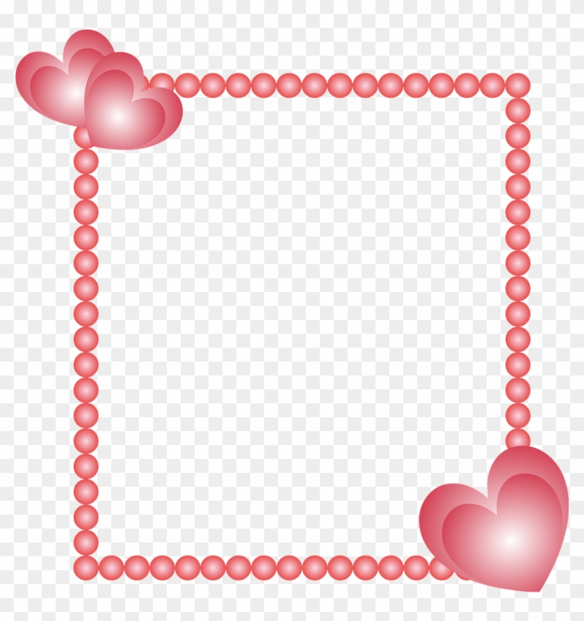 Cadre, Coeur, Cœurs - Moldura Com Coração Png Clipart