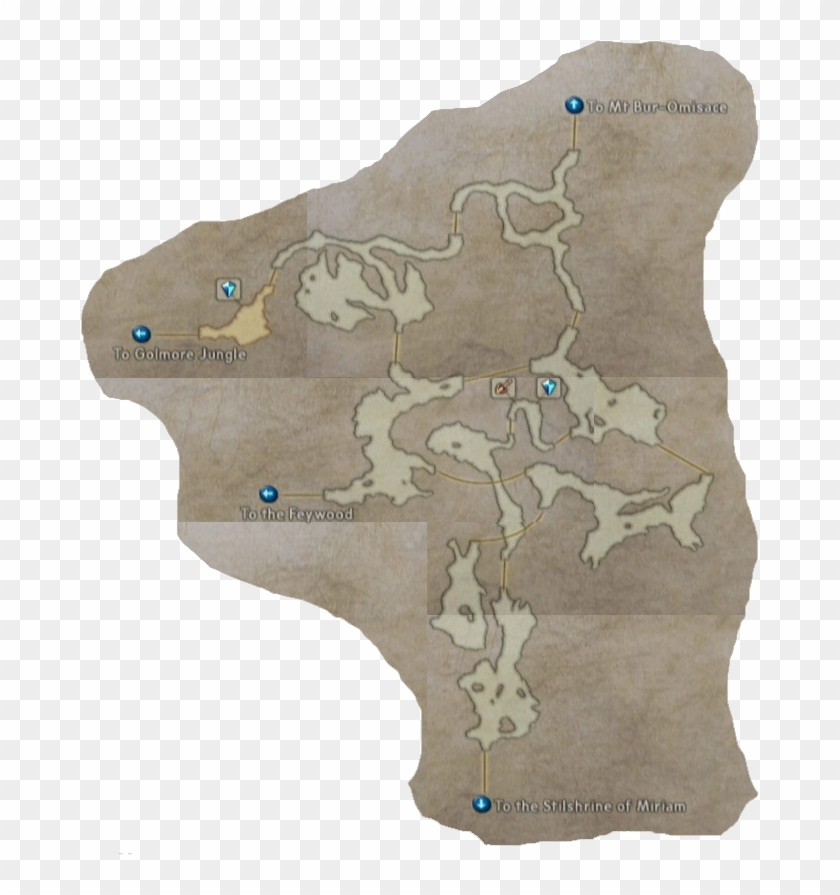 Final Fantasy Xii Paramina Rift Map - Paramina Rift Map Clipart #1444458