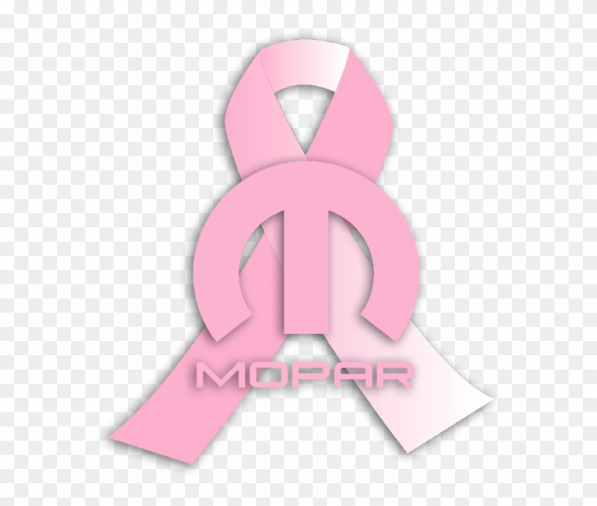 Mopar Breast Cancer Awareness Ribbon - Illustration Clipart