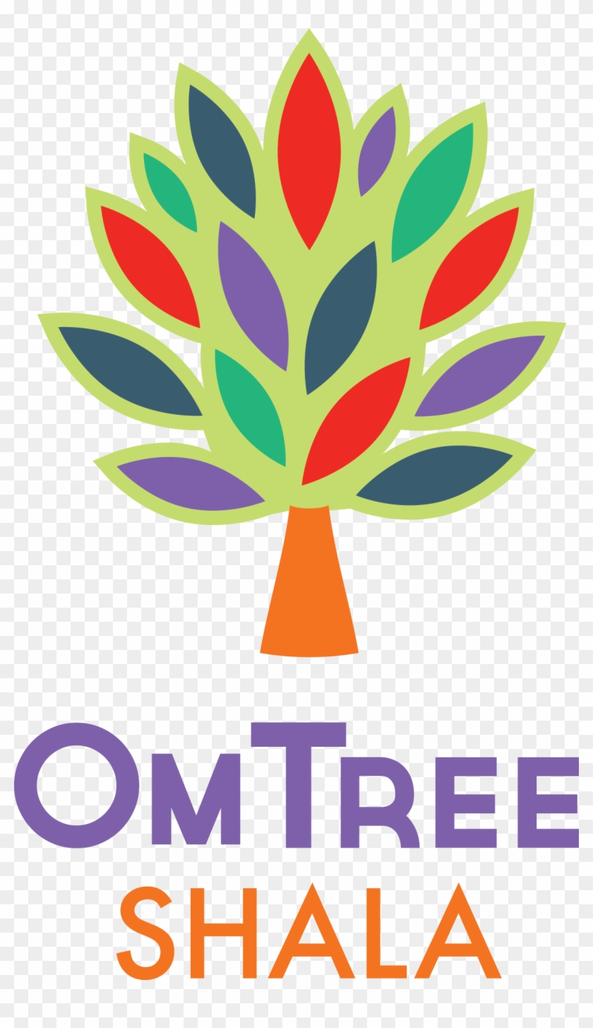 Omtree-color - Om Tree Shala Clipart