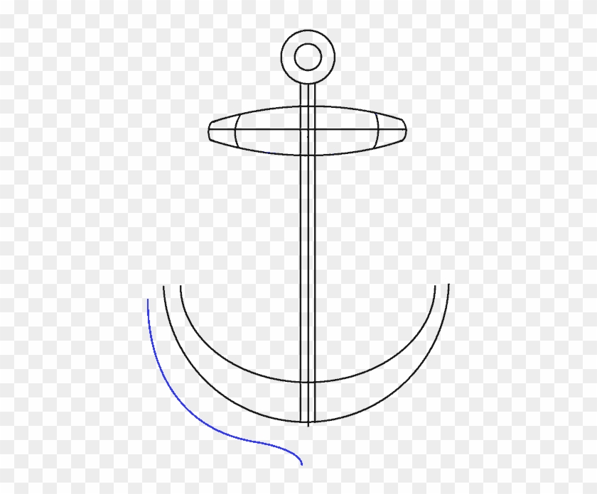 How To Draw An Anchor Guides Step - Circle Clipart #1445195