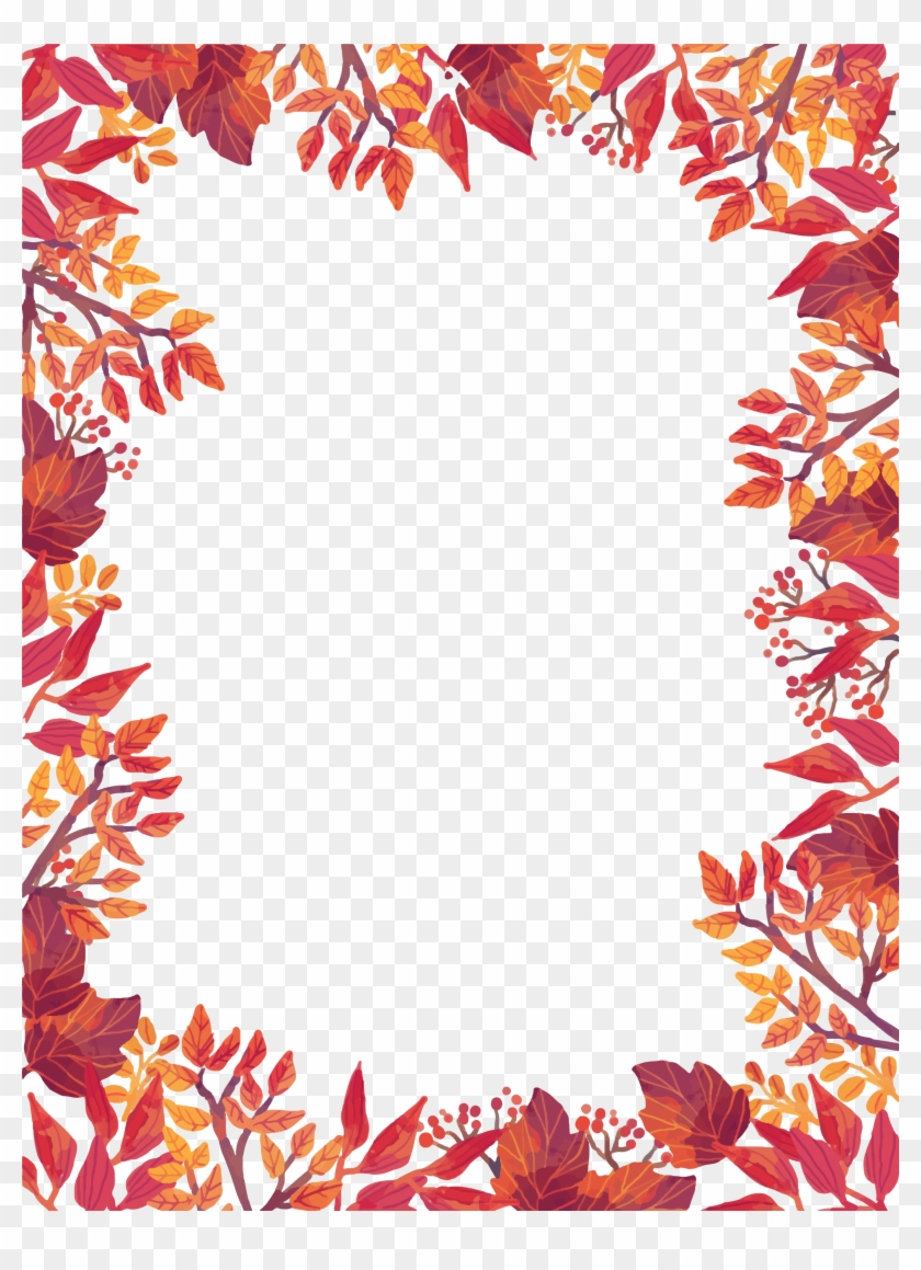 Festival Border Leaves Autumn Flyer Template Harvest - Iphone Wallpaper Bible Verse Kjv Clipart #1445594
