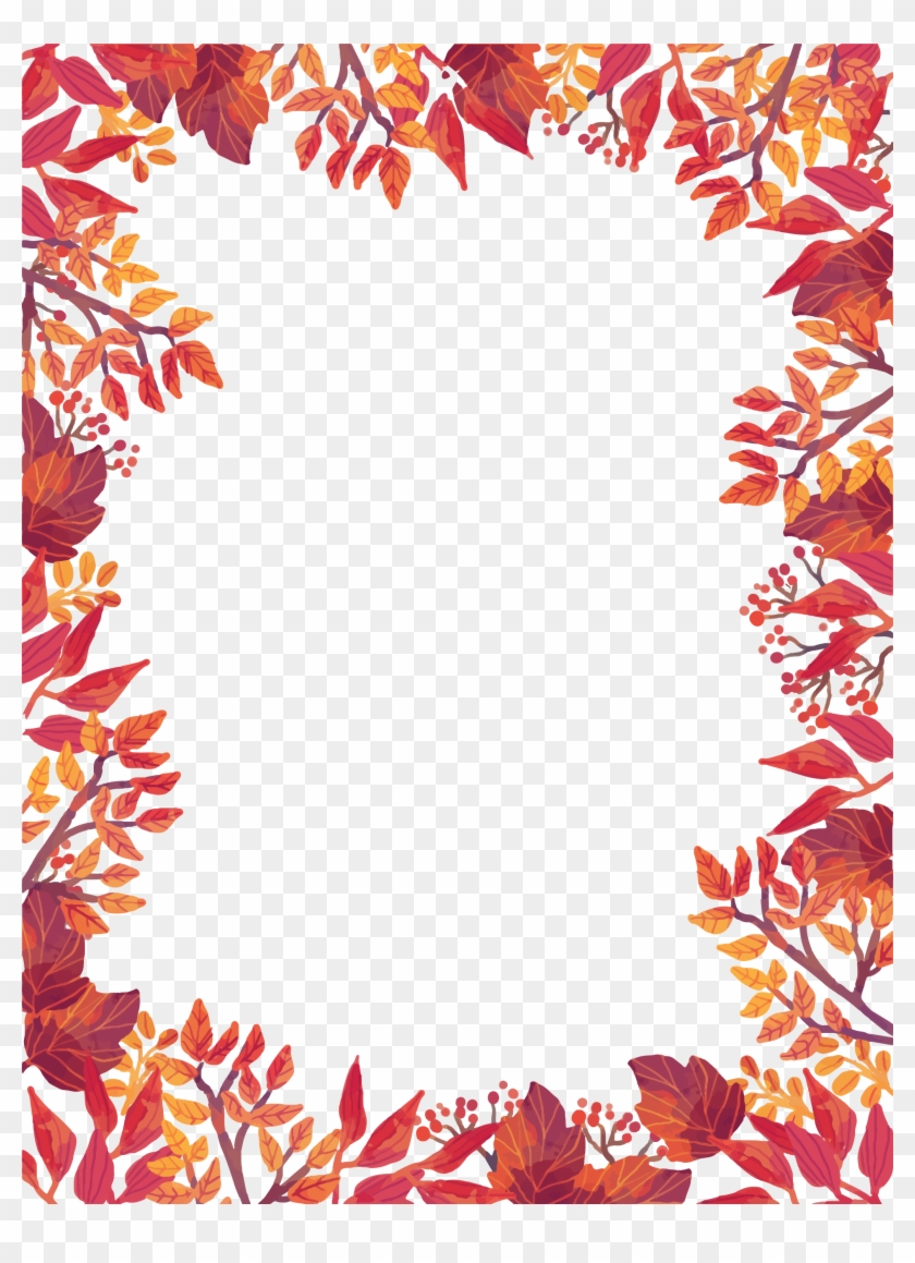 Festival Border Leaves Autumn Flyer Template Harvest - Iphone Wallpaper Bible Verse Kjv Clipart