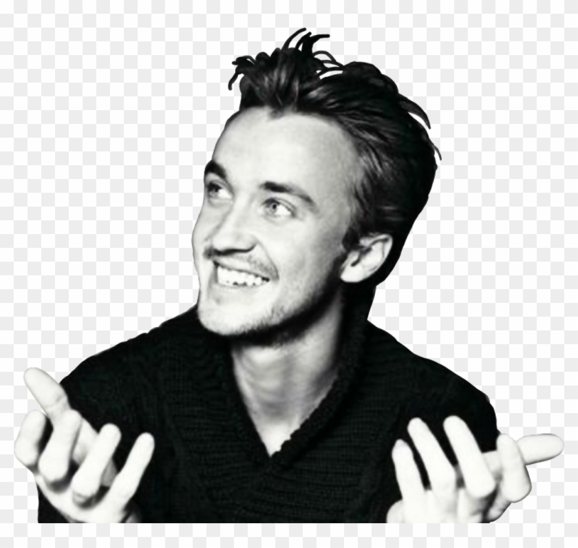 #tomfelton #tom #tomfeltonpng #png #black #blackandwhite - Tom Felton Clipart #1445790