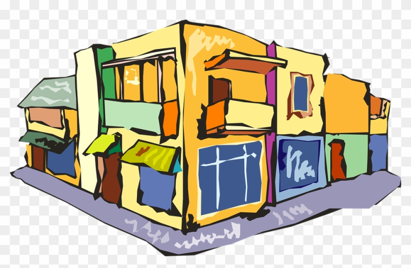 Stores Mall Shop Store Corner Road Shopping - Around The Corner Clipart - Png Download