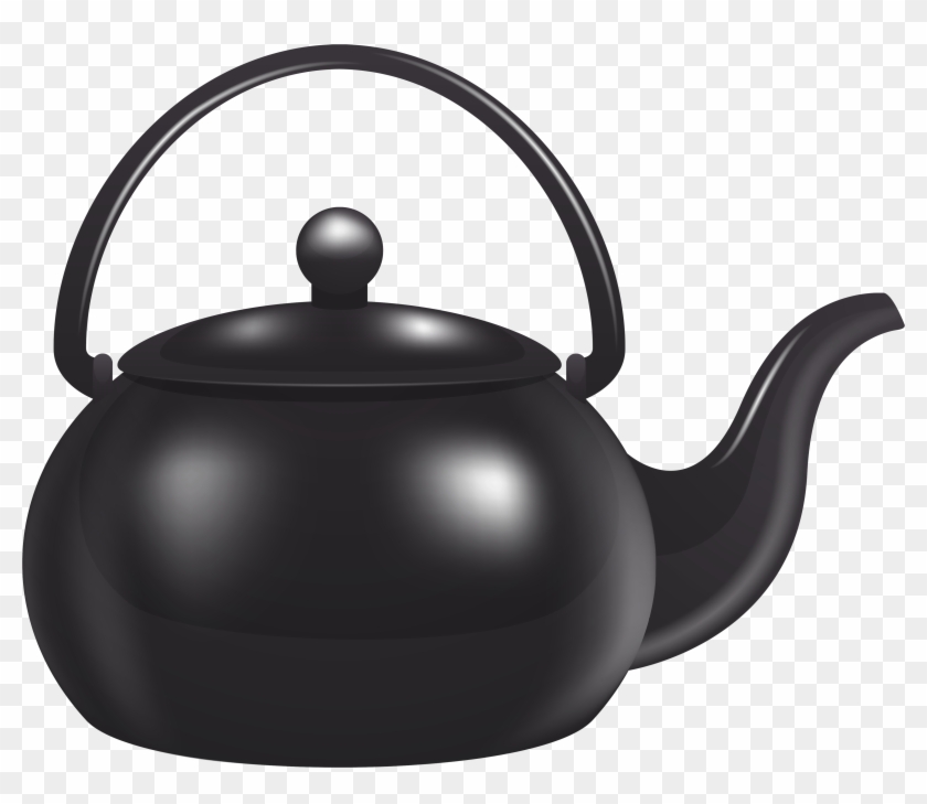Black Kettle Png Clipart - Kettle Clipart Png Transparent Png #1446008