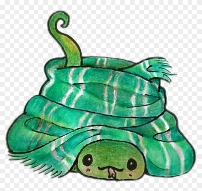 #snake #harrypotter #hogwarts #slytherin - Illustration Clipart