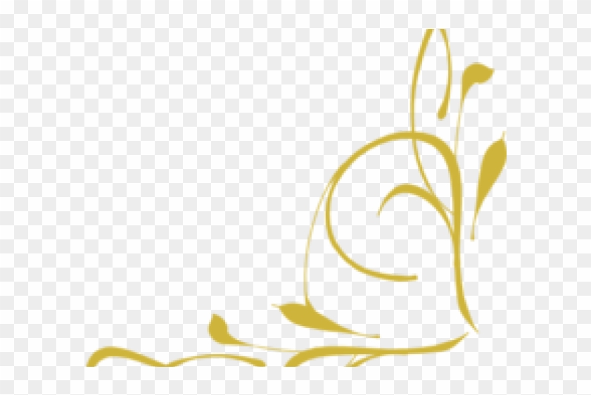 Gold Swirl Cliparts - Royal Blue Flower Design - Png Download #1447564