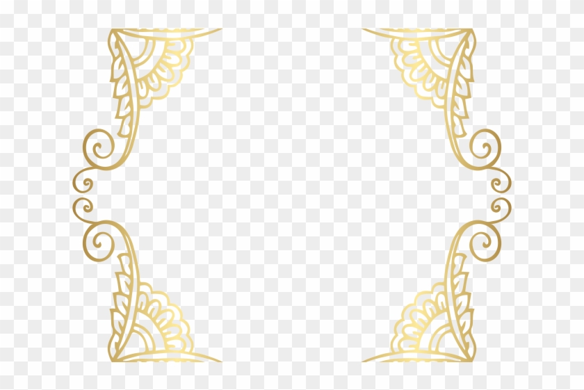 Swirls Clipart Gold Glitter - Clip Art - Png Download