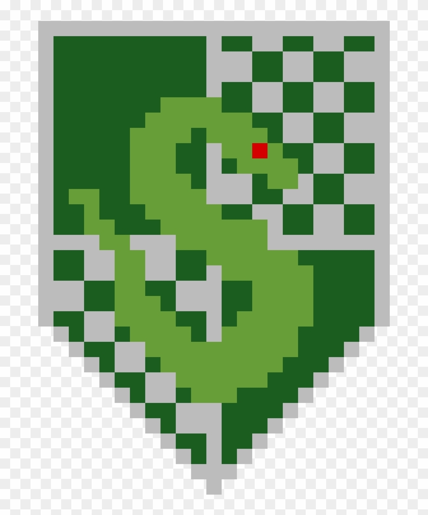 Slytherin - Pixel Art Harry Potter Slytherin Clipart