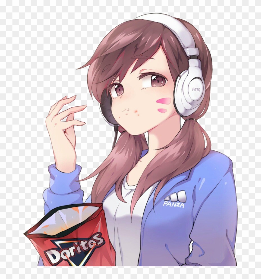 #overwatch #tyan #тян #doritos #d - Overwatch D Va Cute Clipart #1447761