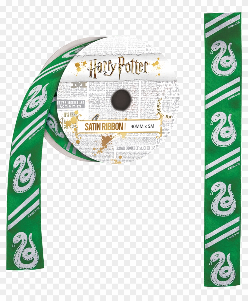 Slytherin Satin Ribbon - Harry Potter Ribbon Clipart #1447802